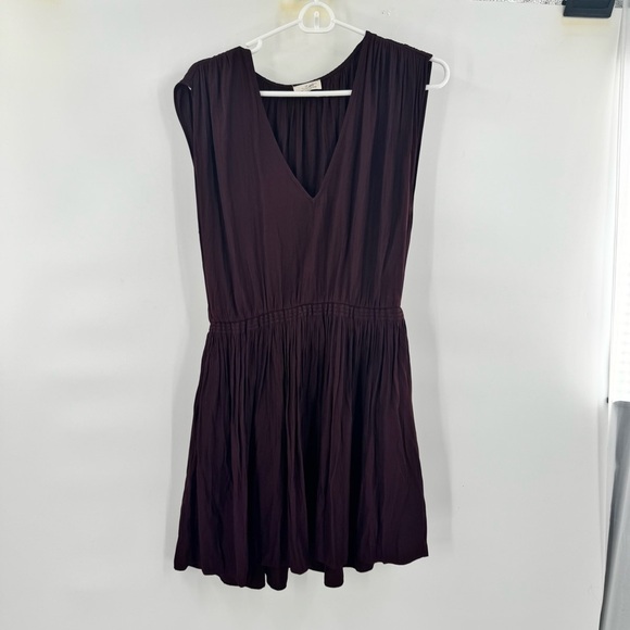 Wilfred Purple Sleeveless V-Neck Mini Dress size M - Picture 7 of 8